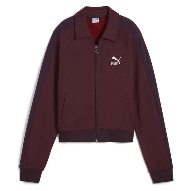 Chamarra Puma T7 Track para Mujer 626797-44 vino L