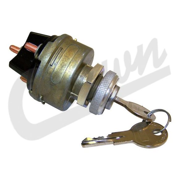 Crown Automotive Ignition Switch J0924918 OE Replacement; Direct-Fit; Silver; Metal/Plastic
