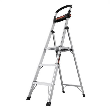 Little Giant Xtra-Lite Plus Foldable Step Ladder, 5 ft, Aluminum Multicolor