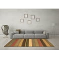 thumbnail image 3 of Ahgly Company Indoor Rectangle Abstract Brown Contemporary Area Rugs, 2' x 5', 3 of 4