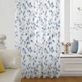 thumbnail image 6 of Blue Eucalyptus Leaves Sheer Curtains 45 Inches Long, Watercolor Summer Botanical Vintage Light Filering Curtains, Breathable Simi Curtain Privacy Drapes for Kitchen Bathroom Small Window Treatment, 6 of 9