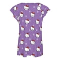 thumbnail image 5 of Hello Kitty Womens Summer Tops Ruffle Short Sleeve Tunic Tops V Neck Loose Fit Flowy T-Shirts, 5 of 7