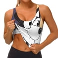 thumbnail image 4 of Lsque Bluey Printed Women'S Sports Bra, Compression, Moisture Wicking, High-Impact Sports Bra For Women,Supportive sports bra-Large, 4 of 9