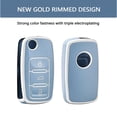 thumbnail image 4 of OFFCURVE  Key Fob Cover with Keychain for VW - Durable TPU, Full Protector,Blue Sliver, 4 of 5