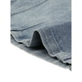 thumbnail image 5 of FALDA DE JEAN CORTA DE CINTURA ALTA Y AJUSTE DELGADO PARA MUJERES INSPIRE CHIC, CON CREMALLERA, COLOR GRIS AZUL, 5 of 5