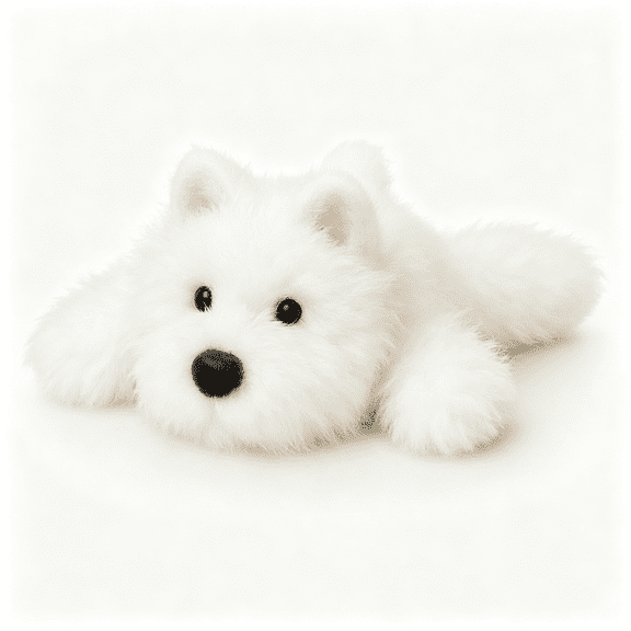 BESTSKY Adorable Westie Stuffed Animal Soft Plush Westie Dog Plush Toy Cute Birthday Gifts for Kids Adults Soft Stuffed Animal
