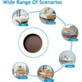 thumbnail image 5 of NOGIS 3''X3'' Caster Cups, Round Rubber Furniture Cups with Anti-Sliding Floor Grip, Non Skid Furniture Caster Cups Furniture Floor Protectors (Brown, 4 Pack), 5 of 7