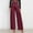 Wine, variant on ZZwxWA High Waisted Bow Tie Pants for Women Wide Leg Trendy Pants Baggy Dress Pants Business Casual Pants with Pockets