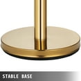 thumbnail image 6 of VEVOR 6pcs Gold Stanchion Post, 4 Red Velvet Ropes Queue Rope Barriers, 38in Crowd Control Barrier Queue Line,, 6 of 10