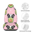 thumbnail image 4 of Wukai Panda Avocado Full Set Car Seat Covers with Soft Padding Universal Auto Front Seats Protector and Cushion Mat, 4 of 5