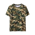 thumbnail image 4 of Ceisia T-Shirts à Col Rond pour Hommes à Texture Usée avec Imprimé Camouflage, Hauts Décontractés Extensibles et Respirants à Manches Courtes Cadeaux, 4 of 9