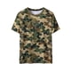 thumbnail image 4 of Ceisia Men's Distressed Texture Camouflage Print Crew Neck T-Shirts, Stretchy Breathable Casual Short Sleeve Tops Gifts, 4 of 9