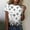 Multicolor, variant on Odbmxy Short Sleeve Women T Shirts Summer Womens Tops Floral Pull on Loose Casual Everyday Vintage Tops,L