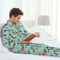 thumbnail image 6 of Disketp Christmas Dachshund Mens Pajama Set, Soft Warm Long Sleeve Sleepwear, Cozy Button-Down Pjs for Men-X-Large, 6 of 7