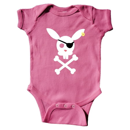 

Inktastic Cute Easter Pirate Bunny with Eyepatch and Earring Gift Baby Boy or Baby Girl Bodysuit