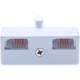 thumbnail image 4 of BT Telephone Socket Line 2 Way Splitter | Female Jacks to BS6312 431A Male Plug | Cable UK Adapter Landline Port, 4 of 5
