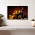 thumbnail image 2 of Elephant Stock Wine And Bread Wall Art - Horizontal Canvas Wall Art - Dining Room Wall Decor - Food And Drink Canvas - Black And Red Decor - 12" x 8", 2 of 4