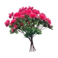 thumbnail image 3 of 4 manojos de flores artificiales de seda sintética, rododendros, decoración reutilizable. Rosa rojo, 3 of 9