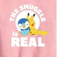 thumbnail image 2 of Pokémon - The Snuggle Is Real Pikachu And Piplup - Youth Crewneck Fleece Sweatshirt, 2 of 4