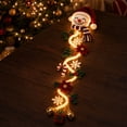 thumbnail image 5 of Clearance!Merry Cascade Glowing Snowman Christmas Door Hanger, Warm Led Lighted 3D Dimensional Holiday Hanging Decor, for Front Door, Wall, Window & Covered Indoor Outdoor Entryway,Home Decorations, 5 of 8