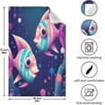 thumbnail image 3 of Coolnut 6 Pack Two Colorful Fish Kitchen Towels Highly Absorbent, Super Soft Dishcloths 18 x 28 Inches Reusable Quick Drying Tea Towels Set for Home,Kitchen Decor Wash cloth, 3 of 7