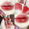 thumbnail image 1 of Brillo de labios de agua con espejo negro, esmalte de labios hidratante rojo oscuro, taza antiadherente duradera que forma una película que no es fácil de decolorar el maquillaje, 1 of 5