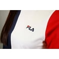 thumbnail image 4 of FILA Women's Navy Blue Three-Tone Cropped S/S T-Shirt (S03), 4 of 5