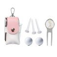 thumbnail image 2 of LJNYFDC Sac de Golf Portable Pochette de Rangement pour Balles de Golf Fermeture Magnétique Grande Capacité Résistant aux Rayures Rotation à 360 Degrés Support de Tee-Shirt de Golf, 2 of 5