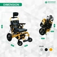 thumbnail image 4 of Bangeran - Nouveau Fauteuil Roulant Électrique Durable, Fauteuil Roulant de Transport, 4 of 6