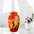 thumbnail image 6 of Fire Fighter Cremation Urn For Adult Women, 1 Large & Small Keepsake Urn For Human Ashes Set Of 4, Human Urns For Ashes Adult Female, Burial Urns For Cremated Remains, 10&3 Inch, 6 of 7