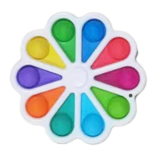 Juguete De Mano Sensorial Simple, Juguete De Descompresión De Tablero De Volteo De Burbujas De Silicona Para Niños Y Adultos Cateissary FN006601-02