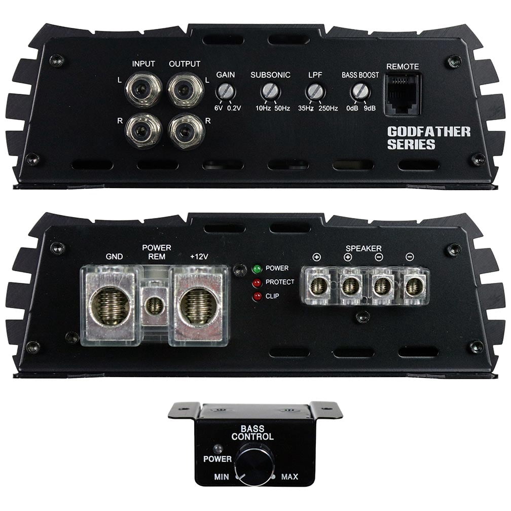 American Bass GF20001D 2340W RMS Godfather 1CH Amplifier