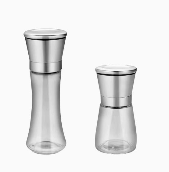 Manual Coffee Grinder Set - 1 Large + 1 Small, 304 Stainless Steel, Portable and Easy to Use for Coffee Beans, Pepper, Sea Salt, and More