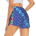 thumbnail image 3 of Goofa Multiplication Table Printed Women 2 in 1 Running Shorts,Quick Dry Athletic Workout Shorts,High Waisted Athletic Shorts with Liner Pockets-X-Large, 3 of 9