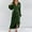 Army Green#01, variant on Women's Wrap V Neck Satin Dress Oversized Split Hem Ruched Pleated Evening Party Dresses Womens Casual Solid Elegant Long Sleeve Elastic Waist Dress Formal Wedding Cocktail Party Maxi Dresses