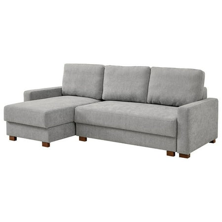 Lifestyle Solutions Serta Langly Sleeper Sectional In Light Gray Lifestyle Solutions Serta Langly Sleeper Sectional In Light Gray