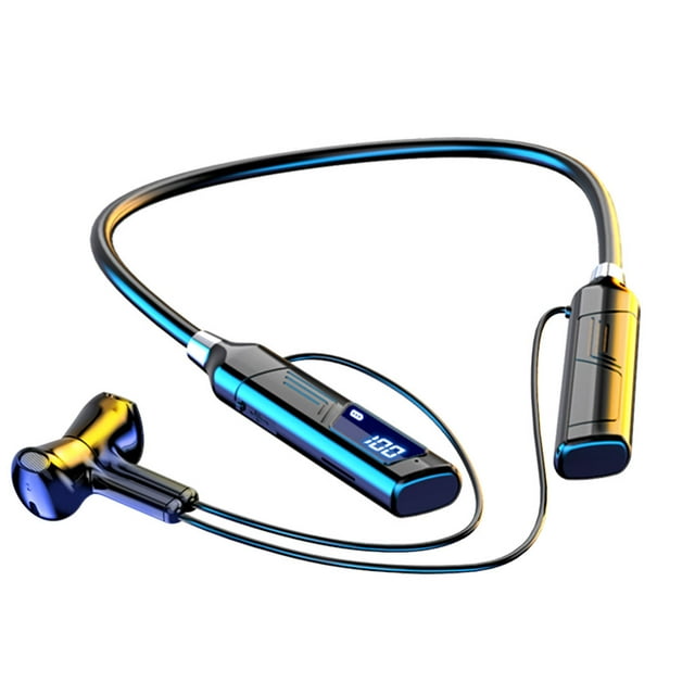 yingyy Earphone Wireless Bluetooth-compatible Stereo Neck Hanging Smart Step Counter Sports Running Headset Birthday Gift Type 3 1Set