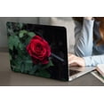 thumbnail image 5 of KSK KAISHEK for Old Version MacBook Air 13" Case 2017 - 2010 Rel. Model A1369 & A1466, Plastic Hard Shell Case Cover + Black Keyboard Cover, Rose series 0678, 5 of 5