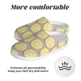 thumbnail image 6 of Goofa Yellow Lemon Slices Print Womens Mens Cotton Lightweight House Slippers , Washable Home Slippers,Indoor Comfy Bedroom Cozy Slippers-40/41, 6 of 7
