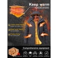 thumbnail image 6 of Weilanxin Men's Winter Jacket with Hood Fleece Lined Water Repellent Windproof Thicken Parka Winter Coat for Skiing Hiking Work, 6 of 11