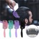 thumbnail image 2 of Minnieouse Peine para el cabello, cepillo de masaje, herramienta de estilismo, goma ABS, agarre práctico, multicolor, multipropósito, operación Cuidado del cabello Azul, 2 of 6