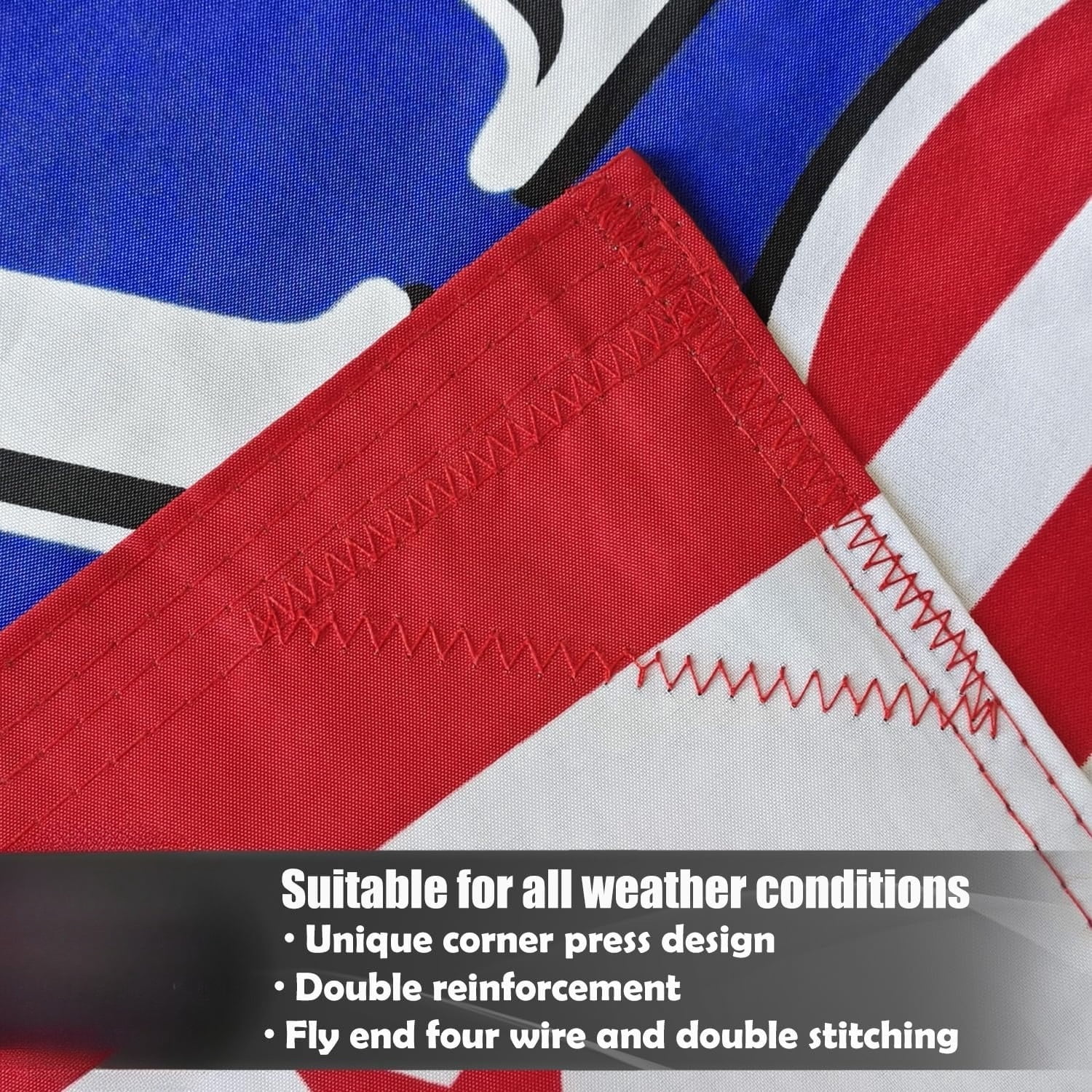 USA 250th Anniversary Commemorative Flag 2x3 ft | Exclusive Black-Red-White Colorway 200D Weather-Resistant Polyester Double-Sided Triple-Layer Construction Indoor/Outdoor Use 2026 Patriotic Decor