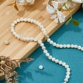 thumbnail image 4 of 124pcs Natural Freshwater Shell Beads 6mm Round Shell Beads 2 Strands Mother of Pearl Beads Round Loose Spacer Beads for Necklace Bracelet Earring DIY Jewelry Making Colorful, 4 of 7