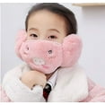 thumbnail image 2 of Girl 2-in-1 Warm Mask Earmuffs Cartoon Protector Thickened Windproof Outdoor Kid Boy Mask, 2 of 5