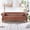 Brown + PU + 3 Seat + Foam, variant on 84.65" Rolled Arm Chesterfield 3 Seater Sofa