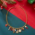 thumbnail image 4 of PISONIC Christmas Necklace Bracelet Set Snowflake Collar Necklace Snowflake Jingle Bell Bracelet Festive X-Mas Christmas Jewelry Sets for Women, 4 of 20