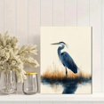 thumbnail image 2 of Qisvanset Framed Canvas Wall Art 12x16 Inch Blue Heron Ocean Watercolor Nature Home Wall Decor, 2 of 5