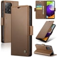 thumbnail image 1 of CaseMe Funda de Cuero para Samsung Galaxy A52 5G con Bloqueo RFID, para Samsung Galaxy A52 5G Funda para Mujer y Hombre, Tarjetero con Cierre Magnético, Funda Tipo Folio para Samsung Galaxy A52 5G, 1 of 11
