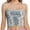 Silver, variant on Womens Sleeveless Full Sequin Sparkle Tops Glitter Short Sleeve Party Shirt Boat Neck Crop Top Blouse Silver