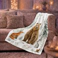 thumbnail image 6 of Forest Friends Watercolor Art, Cozy Friendship Quote Scene, Warm Flannel Blanket for Living Room and Reading Nook, Art Lovers Friendship Gift, Artistic Home Decor, 6 of 9